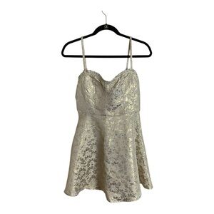 Storia SMALL Gold and Cream Dress